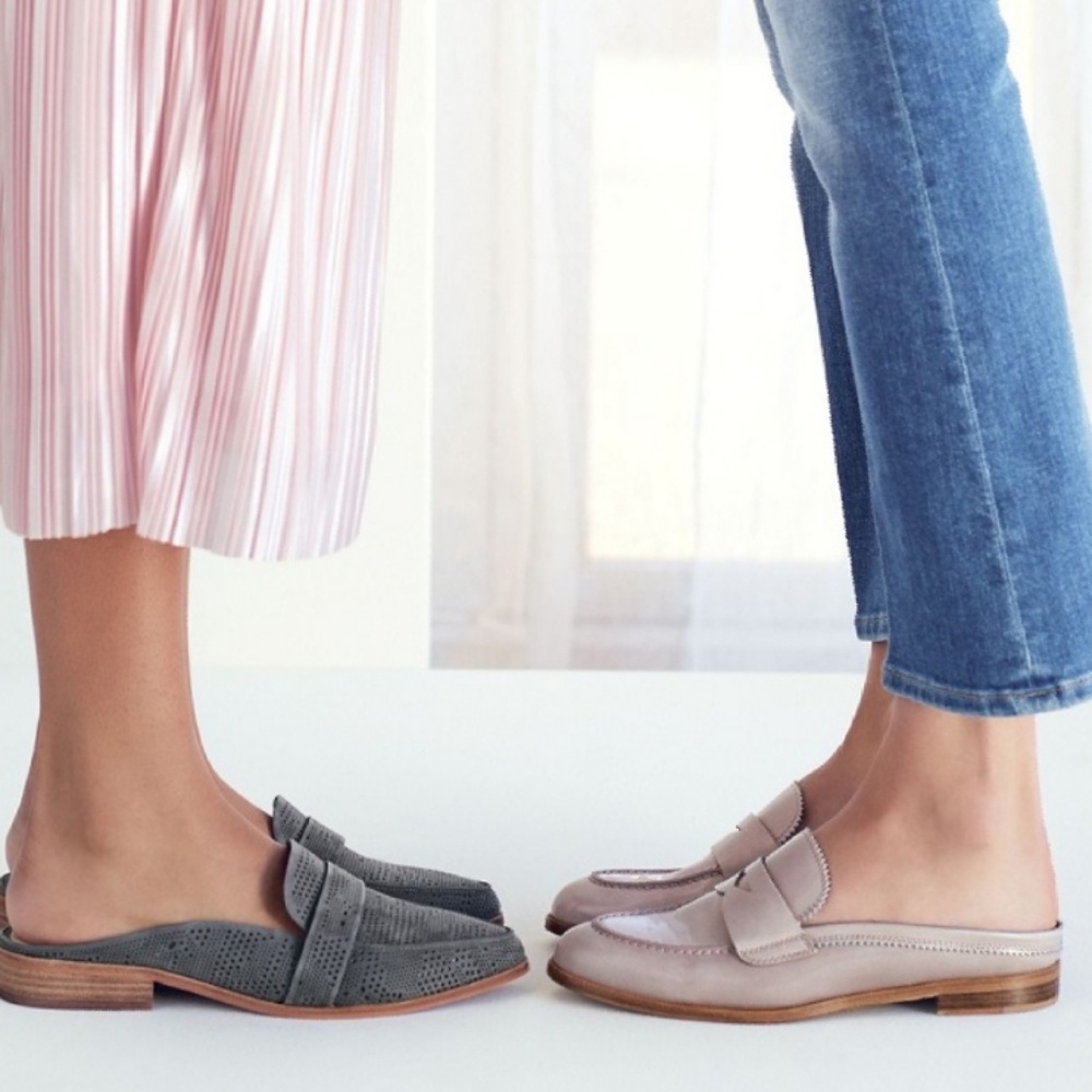 Blush Patent Leather AGL mules